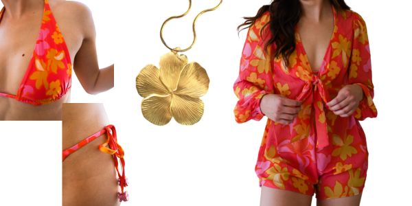 Hula Hibiscus Romper