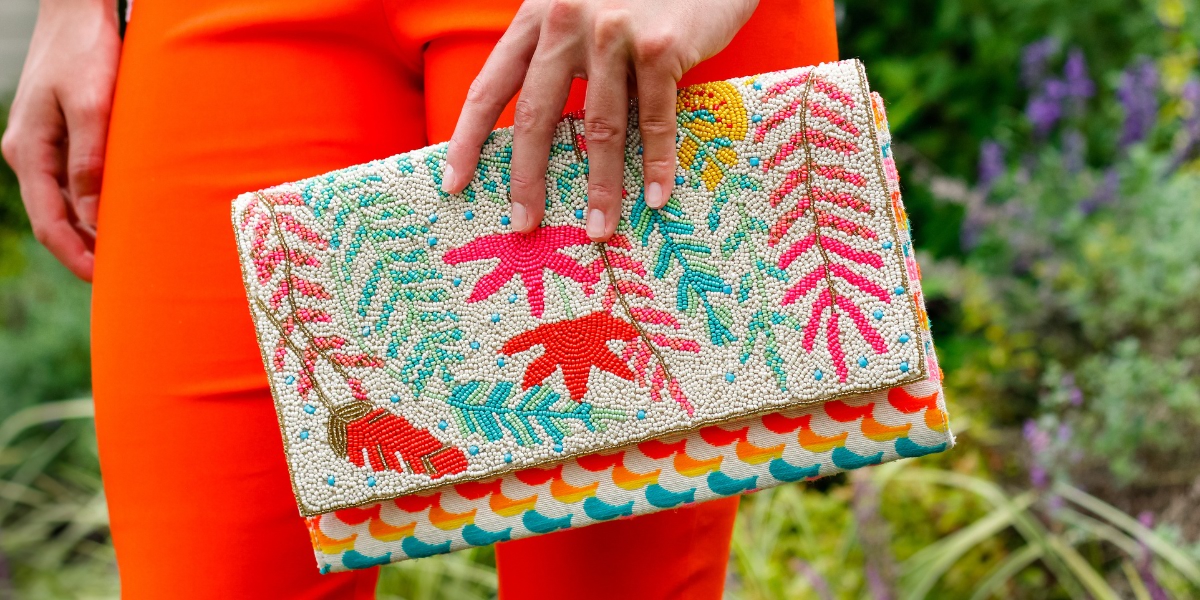 Tropical Paradise Embellished Clutch